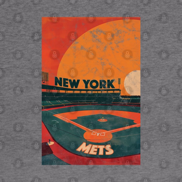 Midcentury New York Mets Stadium by Rad Love